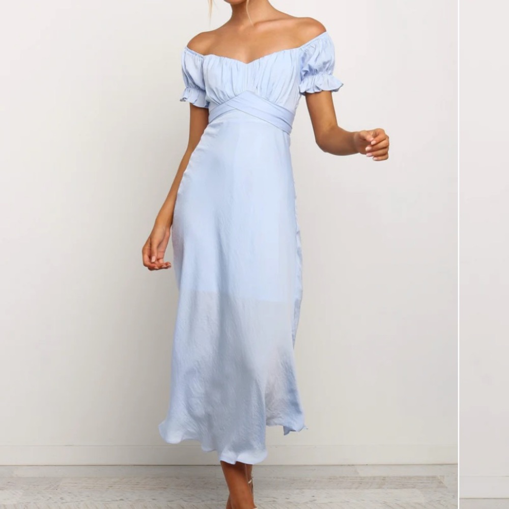 Blue midi Petal & Pup dress / never worn